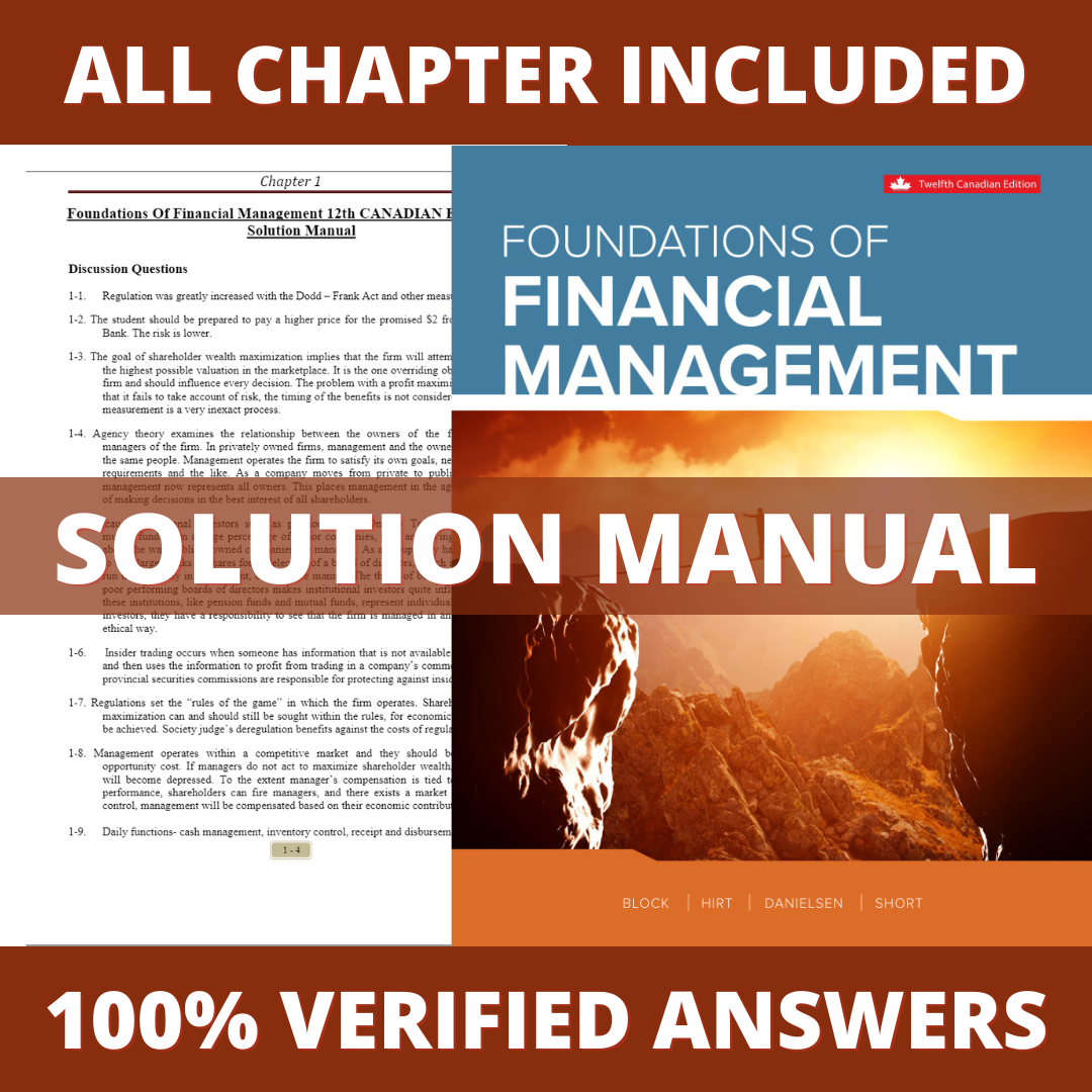 Solution-Manual-for-Foundations-Of-Financial-Management