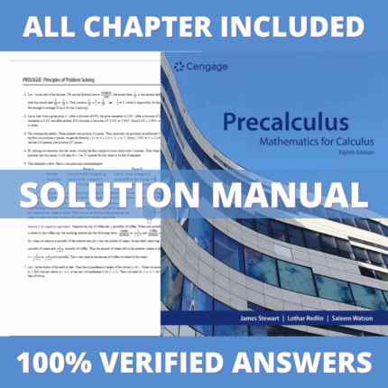 Solution Manual for Precalculus Mathematics for Calculus 8th Edition (Stewart, 2024)