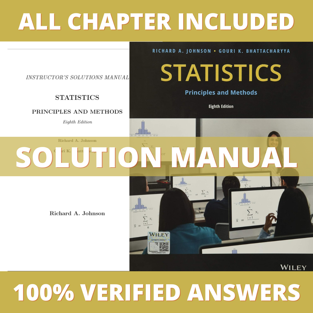 Solution-Manual-for-Statistics-Principles-and-Methods-8th-Edition-Johnson-2020
