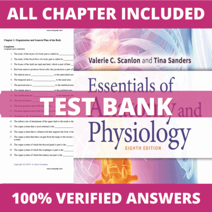 Test Bank For Essentials of Anatomy and Physiology 8th Edition by Scanlon