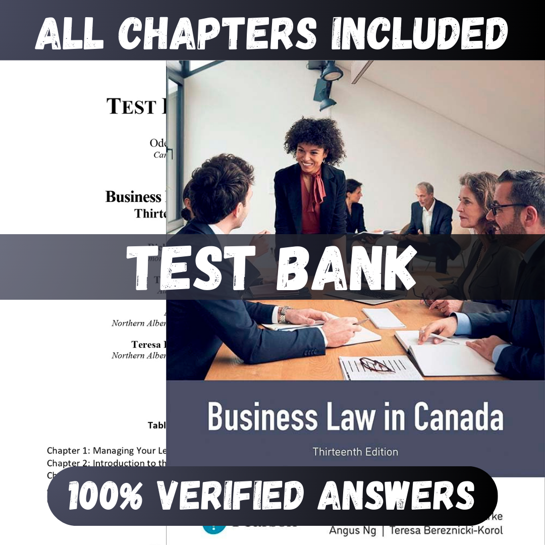 Test-Bank-for-Business-Law-in-Canada-13th-Edition-Yates-1
