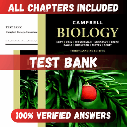 Test Bank Campbell Biology, 3rd Canadian Edition (Urry, 2020)