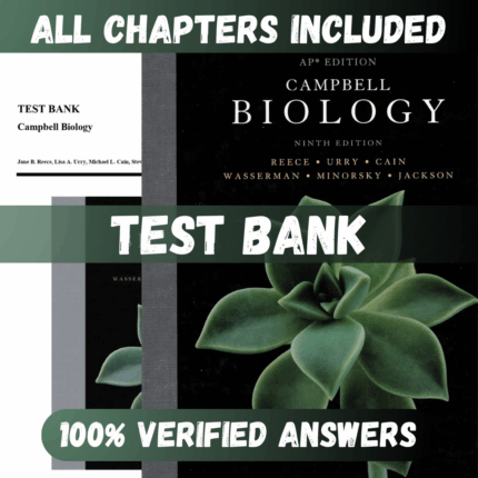 Test Bank Campbell Biology, 9th Edition (Reece, 2012)