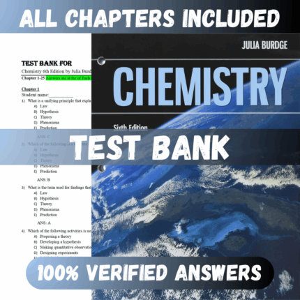 Test Bank Chemistry 6th Edition (Burdge, 2022)