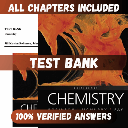 Test Bank Chemistry, 8th Edition (Robinson, 2020)