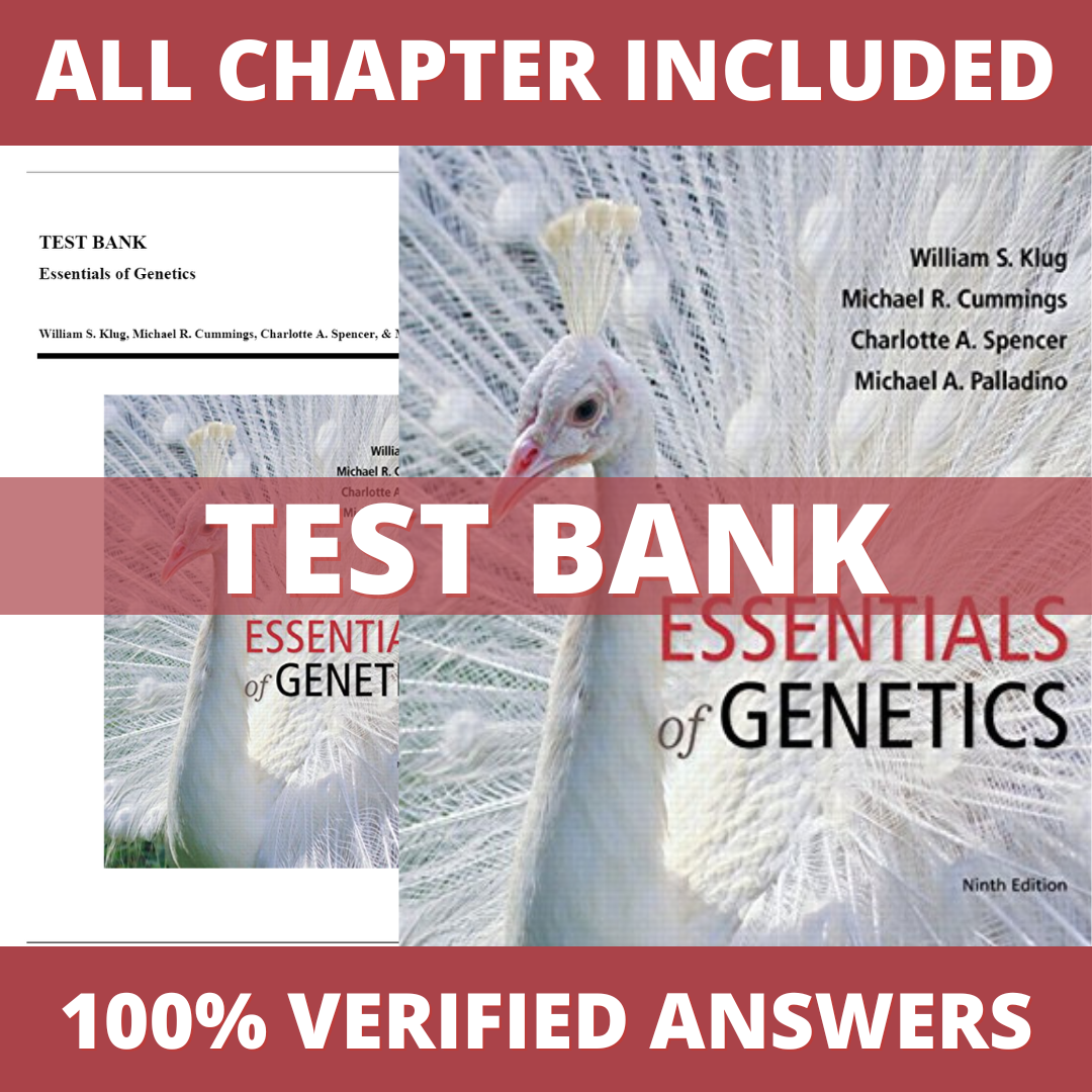 Test-Bank-for-Essentials-of-Genetics-9th-Edition-Klug-2015