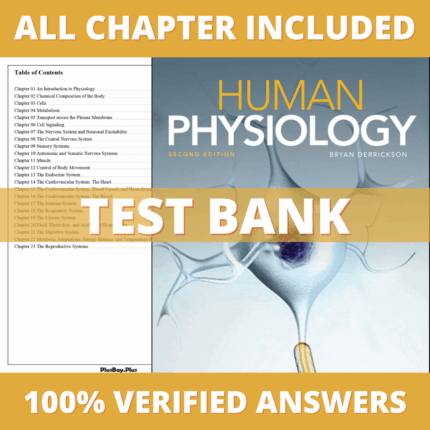 Test Bank for Human Physiology, 2nd Edition (Derrickson, 2019)