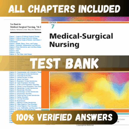 Test Bank Medical-Surgical Nursing 7th Edition (Linton, 2020)
