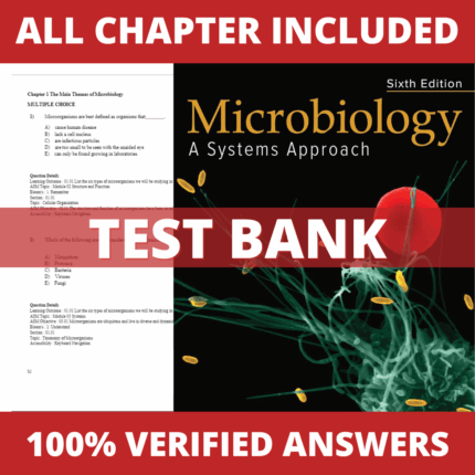 Test Bank for Microbiology: A Systems Approach 6th Edition (Cowan, 2021)