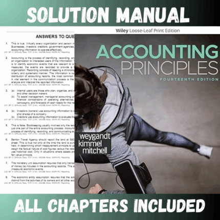 Solution Manual for Accounting Principles 14th Edition by Weygandt