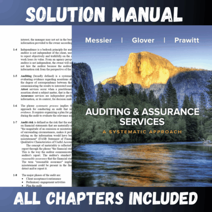 Solution Manual for Auditing & Assurance Services A Systematic Approach 12th Edition by William Messier