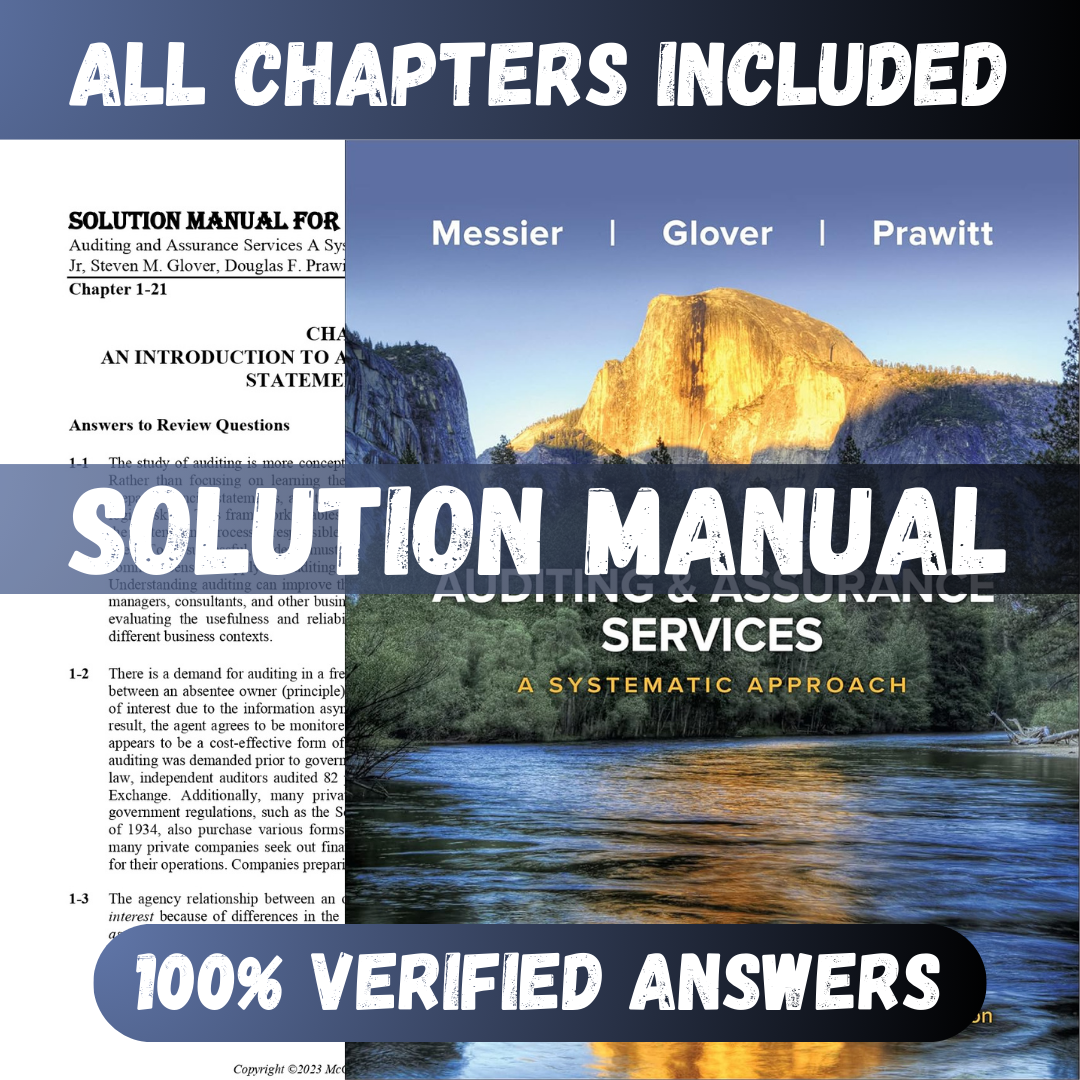 Solution-Manual-for-Auditing-Assurance-Services-A-Systematic-Approach-12th-Edition-William-Messier