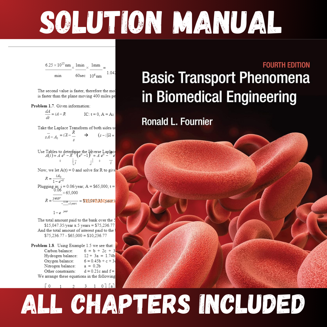 Solution-Manual-for-Basic-Transport-Phenomena-in-Biomedical-Engineering-4th-Edition-Fournie-1