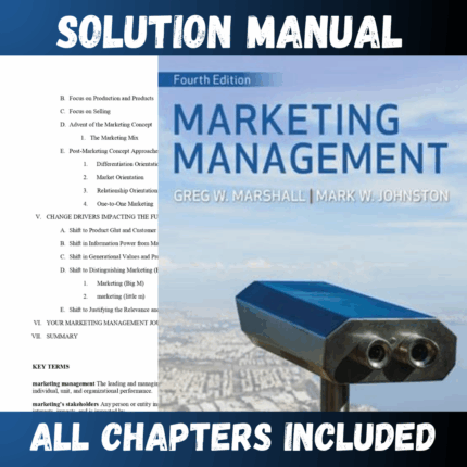 Solution Manual for Marketing Management 4th Edition by Marshall