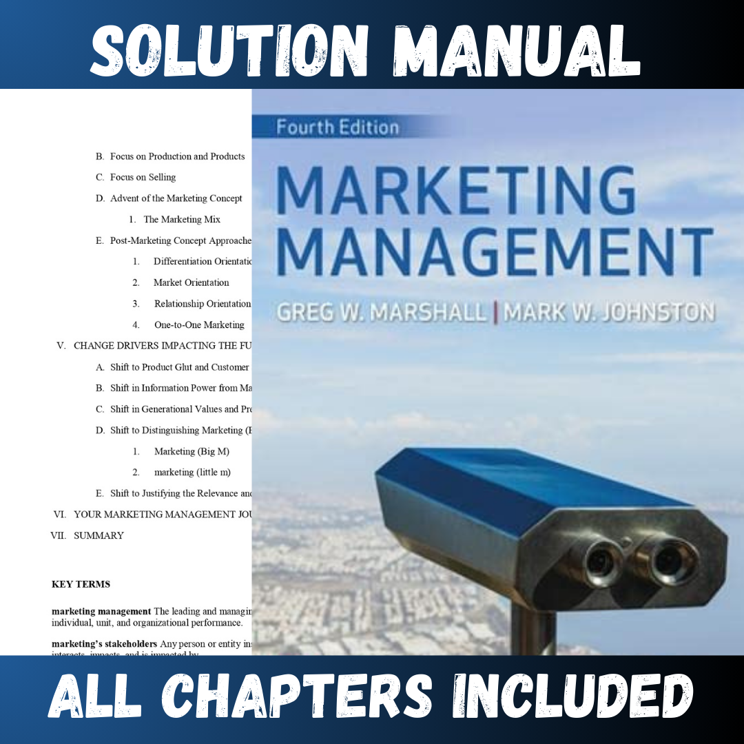 Solution-Manual-for-Marketing-Management-4th-Edition-Marshal-1