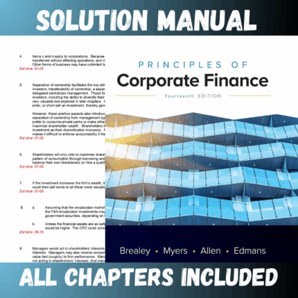 Solution Manual for Principles of Corporate Finance 14th Edition by Brealey