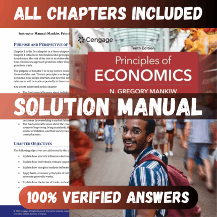 Solution Manual for Principles of Economics 10th Edition (Mankiw, 2024)
