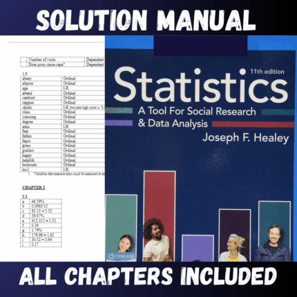 Solution Manual for Statistics A Tool for Social Research and Data Analysis 11th Edition by Healey