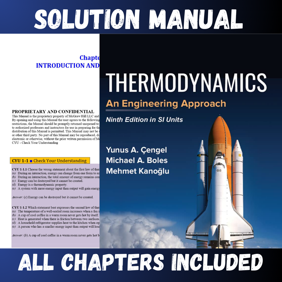 Solution-Manual-for-Thermodynamics-An-Engineering-Approach-10th-Edition-Cenge-1