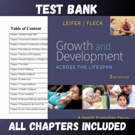 Test Bank for Growth and Development Across the Lifespan: A Health Promotion Focus 3rd Edition (Gloria)  | All Chapters