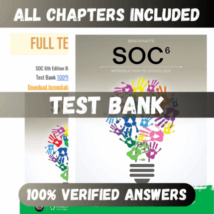 Test Bank SOC (MindTap Course List) 6th Edition (Nijole, 2018)