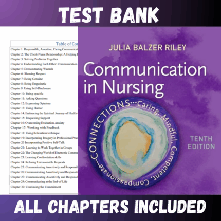 Test Bank for Communication in Nursing 10th Edition (Julia)  | All Chapters