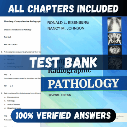 Test Bank Comprehensive Radiographic Pathology 7th Edition (Ronald, 2020)
