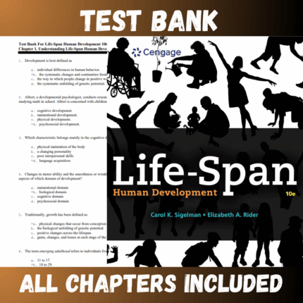 Test Bank for Life-Span Human Development - 10th Edition (Carol)  | All Chapters