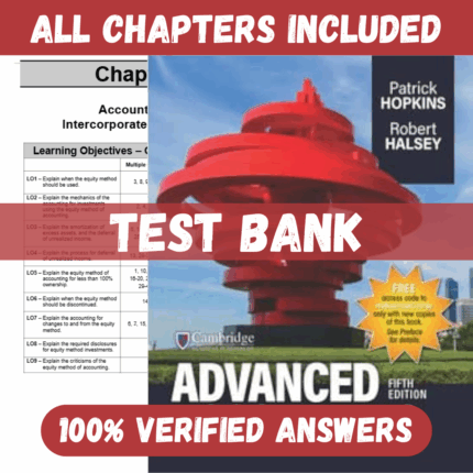 Test Bank for Advanced Accounting 5th edition By Patrick Hopkins