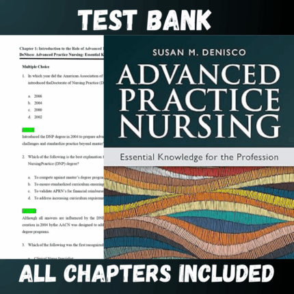 Test Bank - Advanced Practice Nursing Essential Knowledge for the Profession 5th Edition by DeNisco