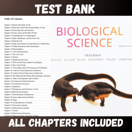 Test Bank - Biological Science, 7th Edition by Freeman
