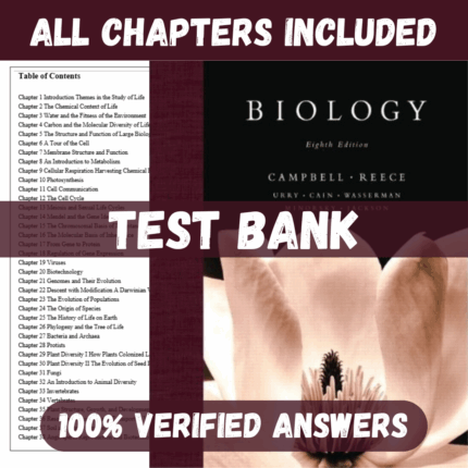 Test Bank for Biology, 8th Edition by Campbell