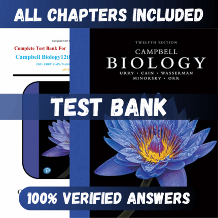 Test Bank Campbell Biology 12th Edition (Urry, 2021)