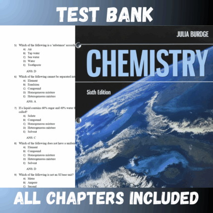 Test Bank - Chemistry 6th Edition by Burdge