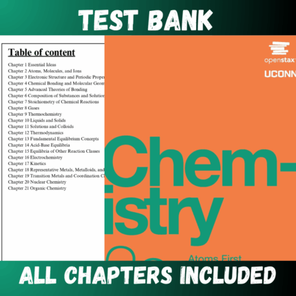 Test Bank - Chemistry Atoms First 2e 2nd Edition by OpenStax