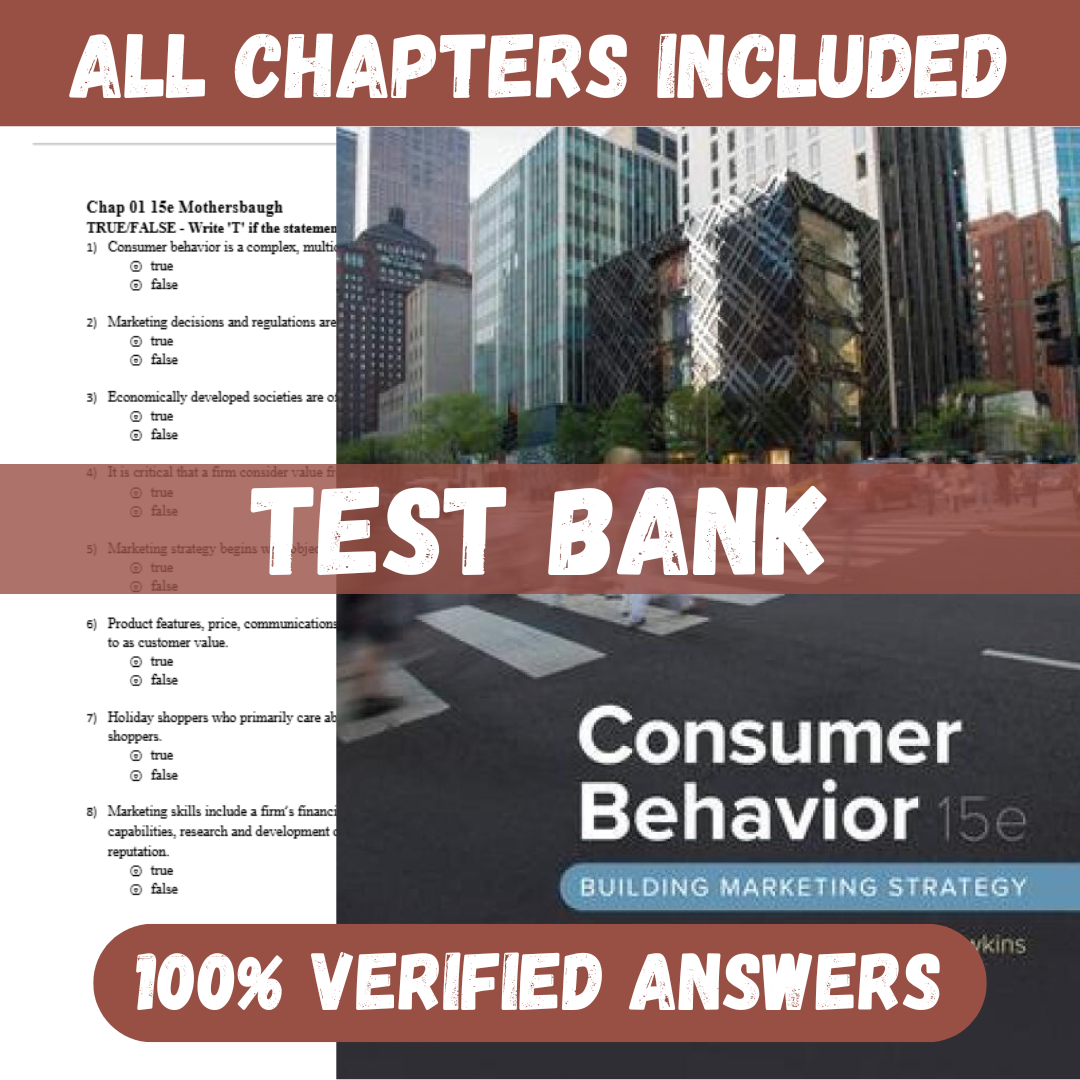 Test-Bank-for-Consumer-Behavior-15th-Edition-by-David-Mothersbaugh