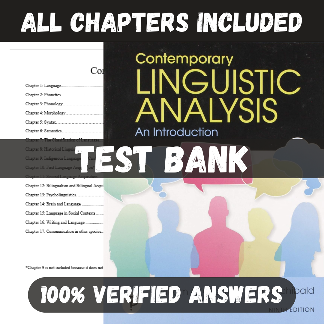 Test-Bank-for-Contemporary-Linguistic-Analysis-An-Introduction-9th-Edit