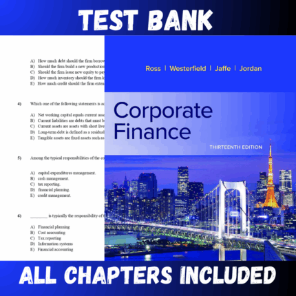 Test Bank - Corporate Finance 13th Edition by Ross