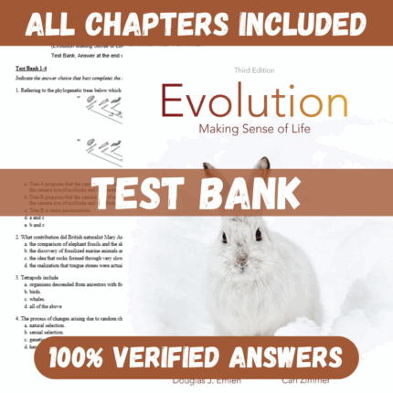 Test Bank for Evolution Making Sense of Life 3rd Edition By Douglas Emlen