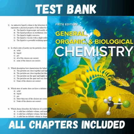 Test Bank - General, Organic, & Biological Chemistry 5th Edition by Smith