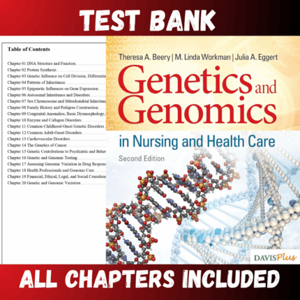 Test Bank - Genetics and Genomics in Nursing and Health Care, 2nd Edition by Beery