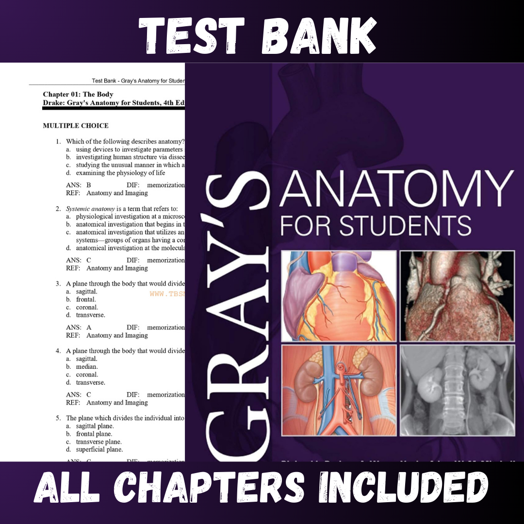 Test-Bank-for-Grays-Anatomy-for-Students-4th-Edition-Drak
