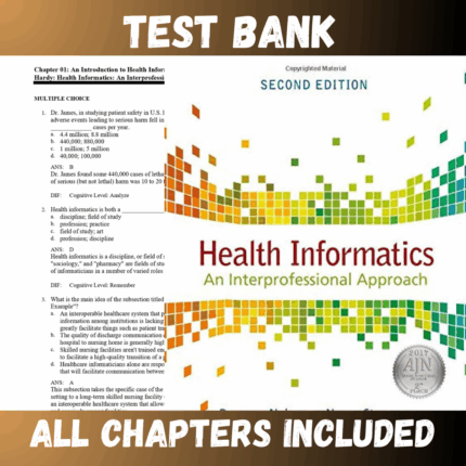 Test Bank - Health Informatics An Interprofessional Approach, 2nd Edition by Nelson