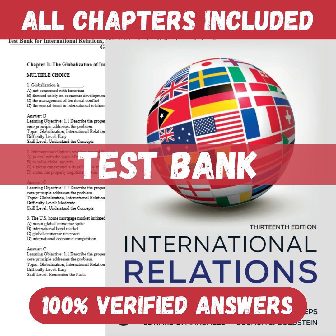 Test-Bank-for-International-Relations-13th-Edition-by-Jon-C.-Pevehouse