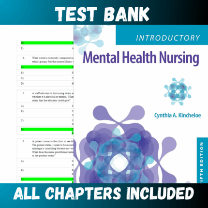 Test Bank - Introductory Mental Health Nursing 5th Edition by  Kincheloe