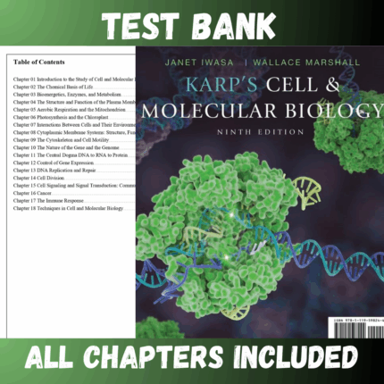 Test Bank - Karp's Cell and Molecular Biology, 9th Edition by Karp