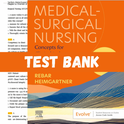 Test Bank for Medical-Surgical Nursing: Concepts for Clinical Judgment and Collaborative Care 11th Edition by Ignatavicius