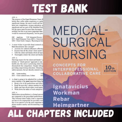 Test Bank - Medical-Surgical Nursing: Concepts for Interprofessional Collaborative Care 10th Edition by Ignatavicius