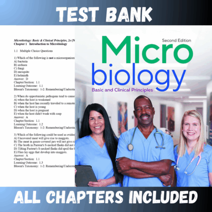 Test Bank - Microbiology Basic and Clinical Principles 2nd Edition by Norman-McKay