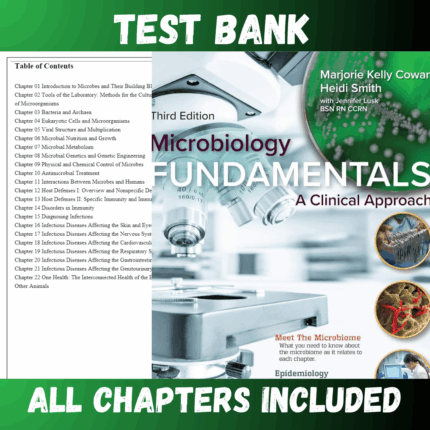 Test Bank - Microbiology Fundamentals-A Clinical Approach, 3rd Edition by Cowan